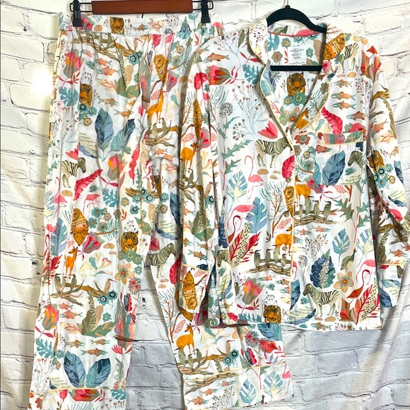 Anthropologie Other - Anthropologie Michelle Morin 2-Piece Long Sleeve Pajama Set Size X-Large
